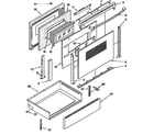 KitchenAid KGRT500BAL2 door and drawer diagram