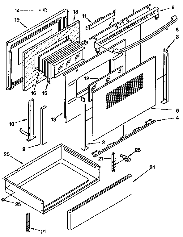 Door and drawer