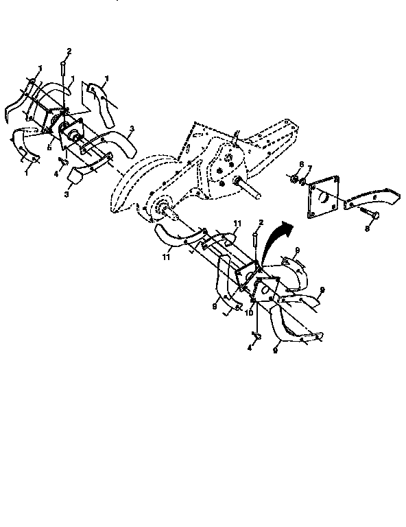 Tine assembly