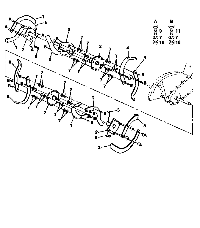 Tine assembly
