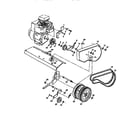 Craftsman 917292460 belt guard and pulley assembly diagram