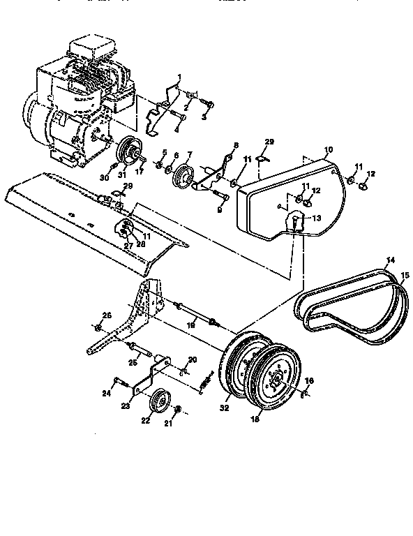 Belt guard and pulley assembly