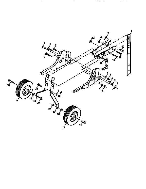 Wheel and depth stake assembly