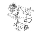 Craftsman 917292360 belt guard and pulley assembly diagram