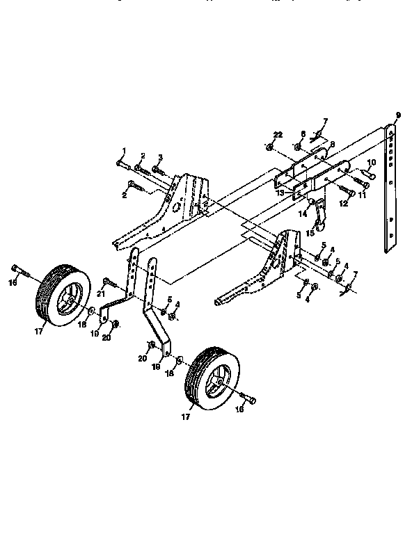 WHEEL AND DEPTH STAKE ASSEMBLY