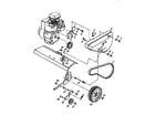 Craftsman 917292350 belt guard and pulley assembly diagram