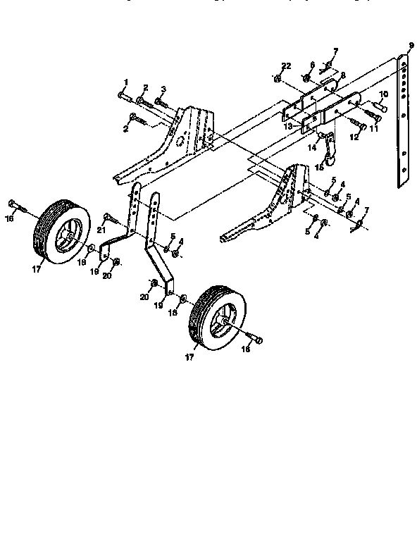 WHEEL AND DEPTH STAKE ASSEMBLY