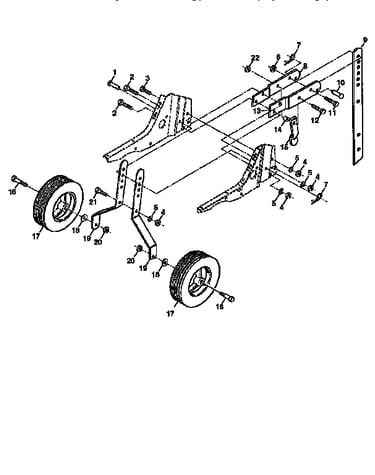 Wheel and depth stake assembly