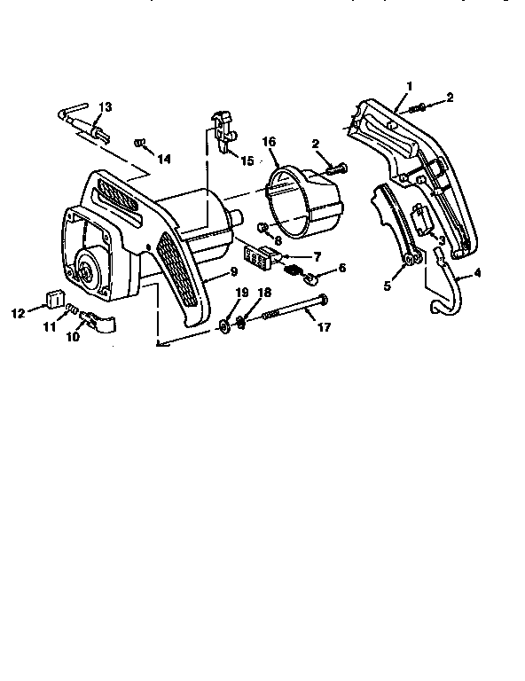 Arm and motor assembly