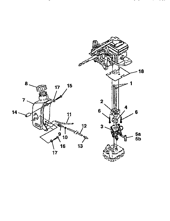 Carburetor kit and fuel tank