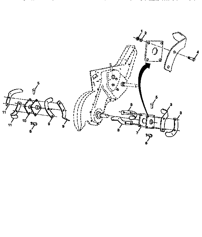 Tine assembly