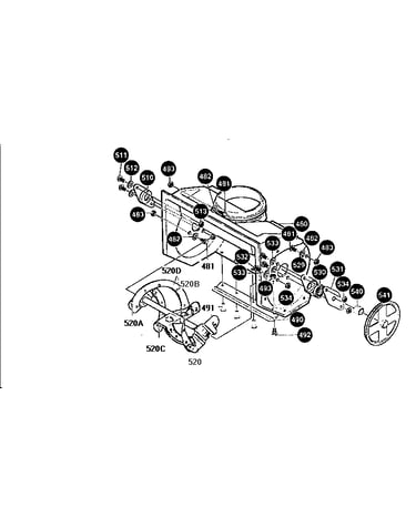 Auger and housing assembly