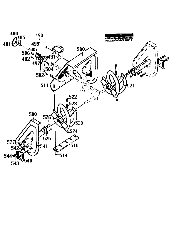 Auger housing assembly