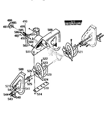 Auger housing assembly