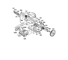 Dynamark G2134010 auger and housing assembly diagram