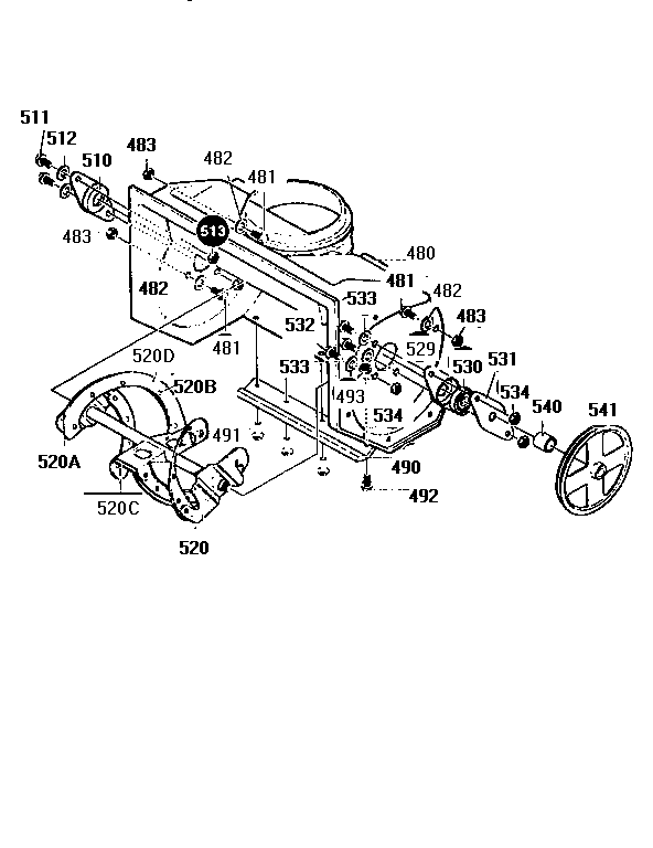 Auger and housing assembly