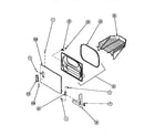 Amana LE8267L2/PLE8267L2 loading door w/drying rack diagram