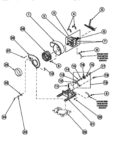 Motor, exhaust fan and belt