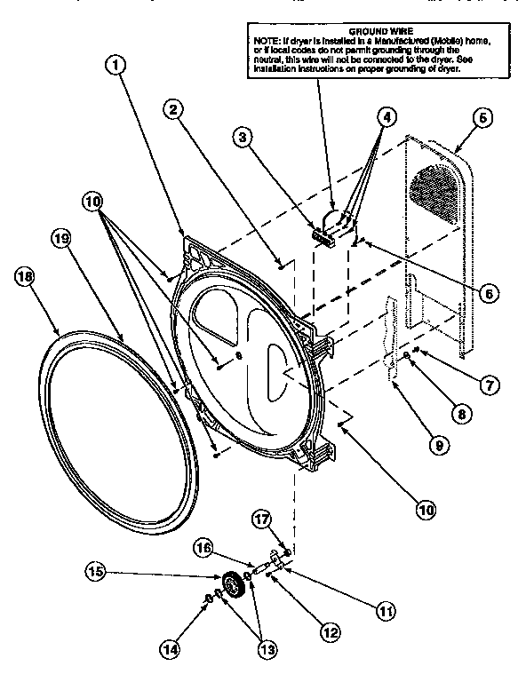 Rear bulkhead/terminal block