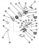 Motor, exhaust fan and belt