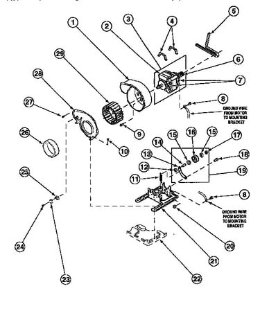 Motor, exhaust fan and belt