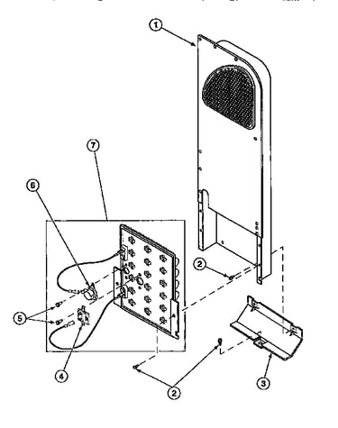Heater box asm/electric dryer