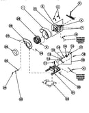 Motor, exhaust fan and belt