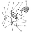 Loading door w/drying rack