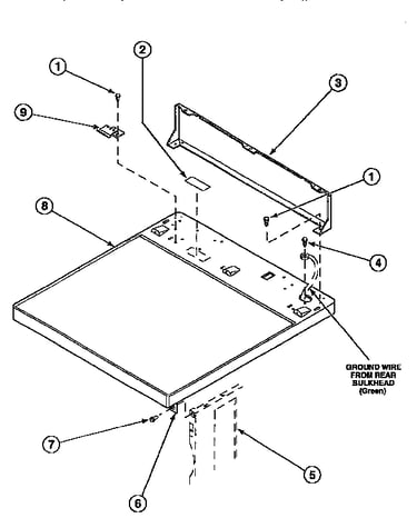 Control hood rear panel