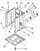 Cabinet, exhaust duct&base