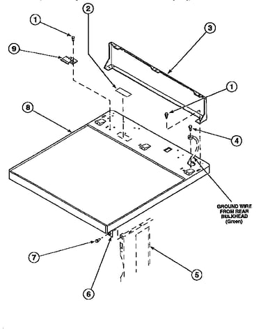 Control hood rear panel