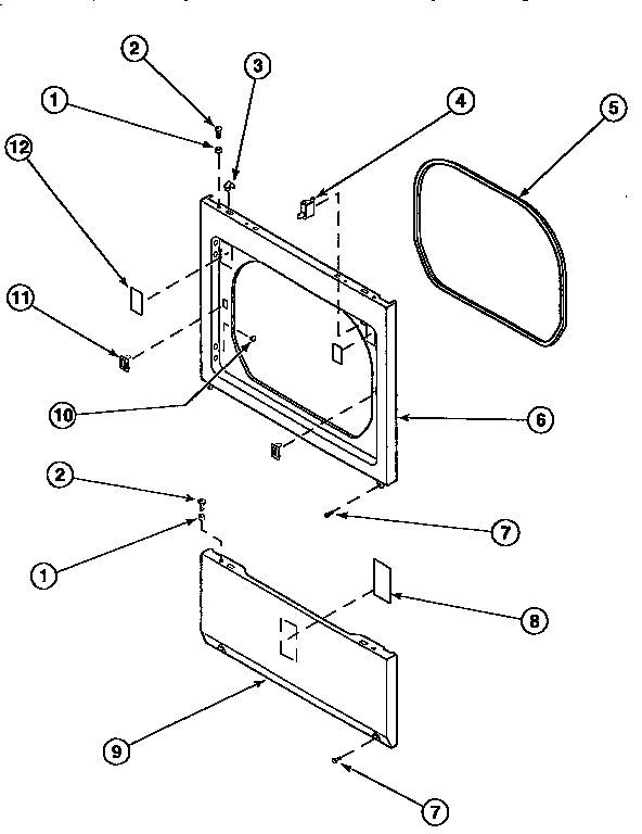 Lower access and front panel