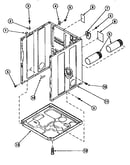 Cabinet,exhaust duct&base