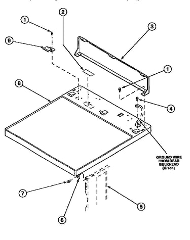 Control hood rear panel