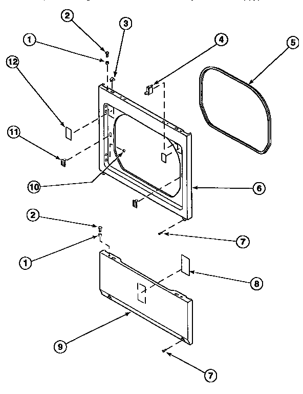 Lower access and front panel