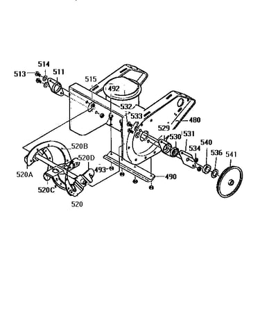 Auger and housing assembly