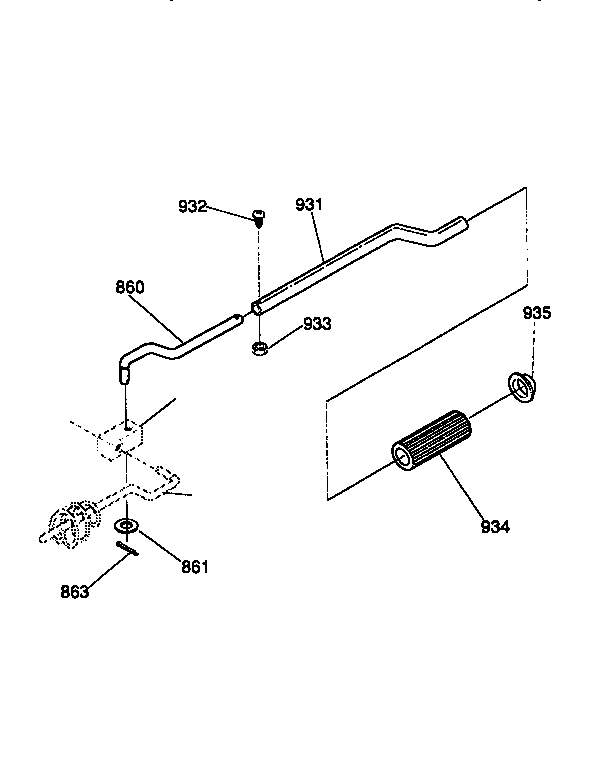 Chute rod assembly