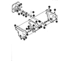Dynamark G2254010 gear case assembly diagram