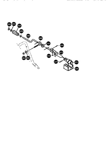 Chute control rod assembly