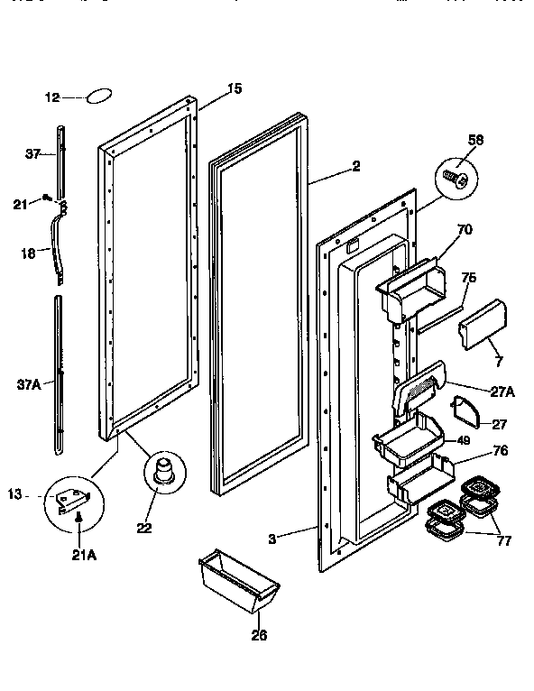 REFRIGERATOR DOOR