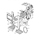 Frigidaire FRS26ZGEW3 ice and water dispenser diagram