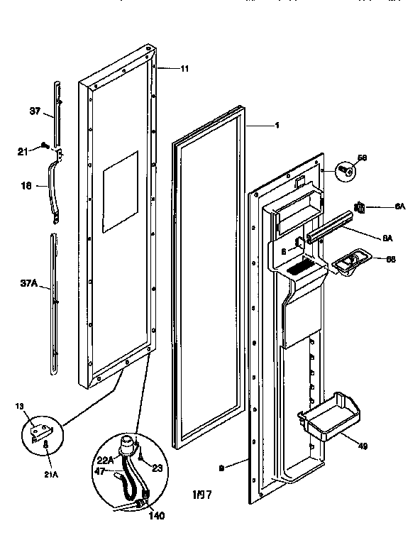 FREEZER DOOR