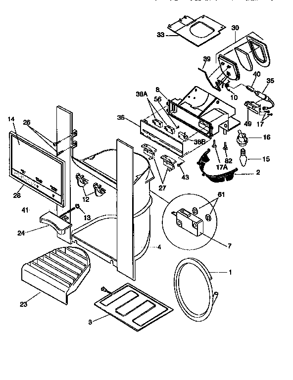 Ice and water dispenser