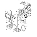 Frigidaire FRS26XGCB5 ice and water dispenser diagram