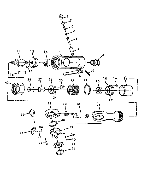 3/8" MINI AIR RATCHET WRENCH