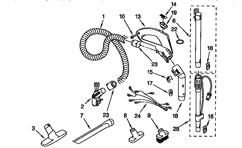 Hose and attachment
