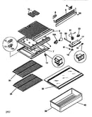 Control/divider and shelves