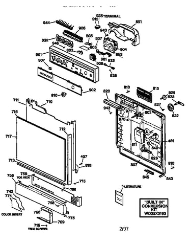 Escutcheon & door assembly