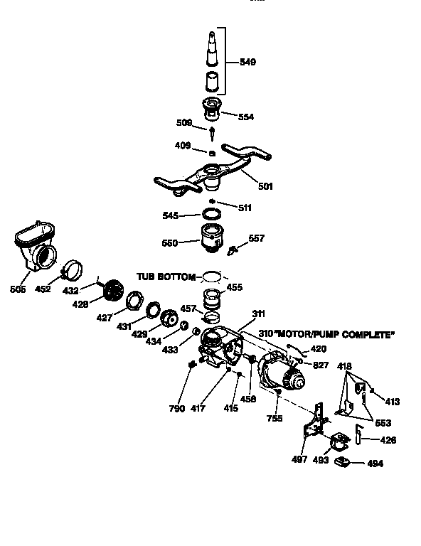Motor pump mechanism