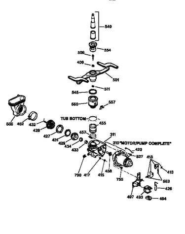 Motor pump mechanism